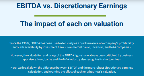Ebitda vs. Discretionary Earnings